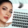 Hermosa Belleville Bliss, Cluster Lashes 72 Pcs Individual Hermosa Lash Clusters False Eyelashes Extension Natural Look, DIY Eyelash Extension Style at Home HMDIY-4