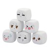 Qidiwin White EVA Foam Dices for Kids Graffiti, Building Blocks,Creative Painting, 6PCS