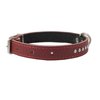 Dogs My Love Genuine Leather Studded Padded Dog Collar 15" x5/8" Wide Fits 10"-13" Neck, Pomeranian, Chihuahua, Puppies