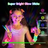 MOSSDNAR Glow Sticks, 229pcs Glow Sticks Bulk Party Pack with USB Mini DiscoLight, Glow in the Dark Light Up Party Supplies for Kids Adults, Neon Bracelets Necklaces for Wedding Birthday Decoration