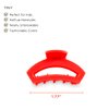TELETIES - Tiny Open Claw Clip - Strong Grip, Bendable Teeth, Comfortable Open Cutout Design - Ideal for Thin Hair, Kids, Half-up Hairstyles - For All Hair Textures - Summer Accessory - Coral
