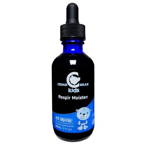 Cedar Bear Respir Moisten for Kids a Liquid Herbal Supplement That Moisturizes and Soothes Irrita...