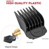 Anrom Magnetic Clipper Guards for Wahl Clippers with Magnetic Clip Professional Hair Clipper Guards Cutting Guides - length from 3/8'', 1/2'', 5/8'', 3/4'', 7/8'', 1'', 5 Pack