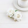 1 Piece Artifical Rose Flower Hair Clip Rose Flower Bridal Hair Side Comb Wedding Flower Hair Accessories Hair Combs Side Headpiece for Women Bridal Wedding Veil Beach Party, White