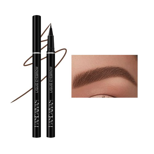 Kyannkara Eyebrow Pencil Stereoscopic Eye Makeup Eyebrow Makeup, Long Lasting, Smudge-proof Natural Coffee brown