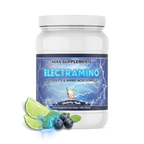 Electramino Hydration + EAA Powder | Salt Electrolytes + Essential Amino Acids | All 9 Essential Amino Acids | EAA + BCAA Powder | Pre and Post-Workout | Energy + Recovery | 0 Calories | Made in USA