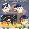 Cholemy 72 Pcs Christmas Nativity Stickers Make a Nativity Scene Sticker Kit for Kids Christmas Crafts DIY Jesus Birth Stickers Christian Cardboard Ornament for Xmas Supplies Religious Party Favor