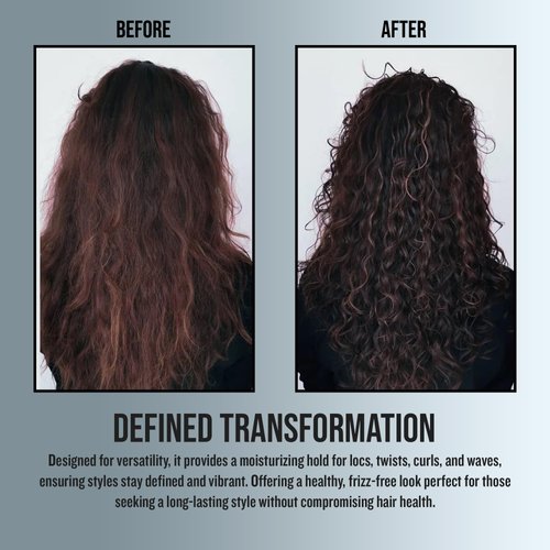 Curls & Naturals Curl Defining Custard- Styling Gel W/Shea Butter, Natural Honey, and Almond Oil - Smooths and Moisturizes Hair - Curl Enhancer For Defined Styles - Hair Styling Cream