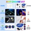 Car Led Strip Lights,Interior Lights,Ambient Lighting Kit With RGB 16 Million Colors Fiber Optics&Music Sync Rhythm,USB Neon Light Accessories for Center Console&Dashboard,Upgraded Version