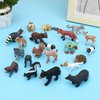 ONEST 22 Pieces Forest Animal Figures Toys Figurines Playset Realistic Wild Animals Figurines Jungle Animals Figurines Hand Painted Tiny Animals Toys for Kids Adults