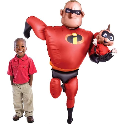 Anagram The Incredibles Birthday Party Supplies 8pc Mr Incredible Airwalkers Balloon Bouquet Decorations
