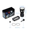 eecoo Diving Flashlight, 18000 Lumen IPX8 Waterproof Diving Torch Scuba Dive Lights 500M 7Modes 120 Degree Wide Beam Angle Underwater LED Flashlight for Outdoor Under Water Sports