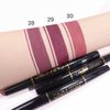 evpct 3Pcs More Mauve Berry Blush Lip Liner and Lipstick Set for Women, DNM Matte 24 Hour Lipstick Pen and with Lip Liner Pencil Set Long Lasting 24 labial labiales mate 24 horas originales,28#28#30#