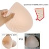 PRETTYWELL Bra Pads Inserts, 2 Pairs Latex Bras Inserts for Sports Bras, Bra Cups Inserts for Bikini Tops (Beige, M)
