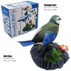 Tipmant Cute Electronic Birds Toys Pets Simulation Realistic Move Chirp Electric Office Home Desk Decor Decoration Kids Birthday Gifts (Blue & Yellow)