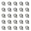 ZIPCCI Hose Clamp, 25 Pack Stainless Steel Worm Gear fuel line hose clamps, 6-12mm (1/4-1/2 inch)