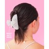 xo, Fetti Bride Claw Clip, White Acrylic Hair Clip, Rhinestone Bride Logo | Bachelorette Party Decorations, Bridesmaid Gift, Bridal Shower, Wedding