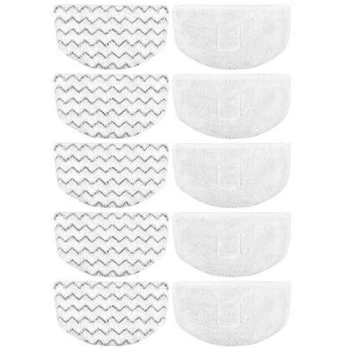 Extolife 10 Pack Steam Mop Replacement Pads for Bissell Powerfresh Steam Mop 1940 1806 1544 2075 2685A 2181 2814 Series, Model 19402 19404 19408 19409 1940A 1940F 1940Q 1940T 1940W B0006 B0017 2075A