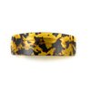 Dark Brown Amber barrette plastic marbled rectangle hair clip accessory 3.75 inches long over the curve