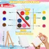 DreamdaMoonnly Watercolor Painting Supplies Set of 12 Mini Painting Kit - Mini Paint Set Canvas with Easel Tote Bags Aprons - Kids Painting Set Art Party Favors for Kids Birthday