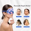 my novel things Heated Cold Eye Mask Silky Sleep Mask with Cooling Gel & Microwavable Heating Flaxseed Pad Warm Compress for Dry Eyes Care Sleeping Women Beauty Blindfold for Migraine Puffy Swollen