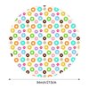 Oudain 6 Pack Donut Birthday Party Decorations 84 Inch Donut Theme Tablecovers Round Plastic Donut Table Cloth Disposable Donut Party Supplies for Birthday Parties, Baby Showers, Donut Parties