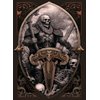 Norse Gear Matte Card Art Playing Card Sleeves - 100ct Standard Size (91mmx66mm), Skeleton Viking