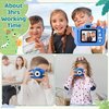 FurUlixty Upgraded Kids Camera Toys - Kids Digital Camera with Soft Silicone Cover, 1080P HD Selfie Video Camera for Boy Girl Toddler, with 64G SD Card, 3Hrs of Ultra-Long Battery Life (Blue Dinosaur)