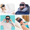 3D Sleep Mask, Contoured Cup Night Blindfold, Comfortable & Super Soft Sleep Eye Mask with Adjustable Straps for Women, Men, Sleeping Travel Yoga Naps (Leopard Print)