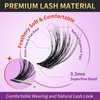 Lash Extension Kit DIY 280pcs Eyelash Extension Kit, 9-16mm 30D 40D Individual Lashes for Beginner Starter Professional, Volume Lash Clusters Kit with Bond, Seal, Remover and Lash Tweezers