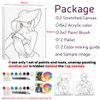 2 Pack Paint and Sip Canvas Painting Kit Pre Drawn Canvas for Painting for adults Stretched Canvas Couples Games Date Night Afro Elegant Gentleman and Lady Couple Paint Party Valentines Gift