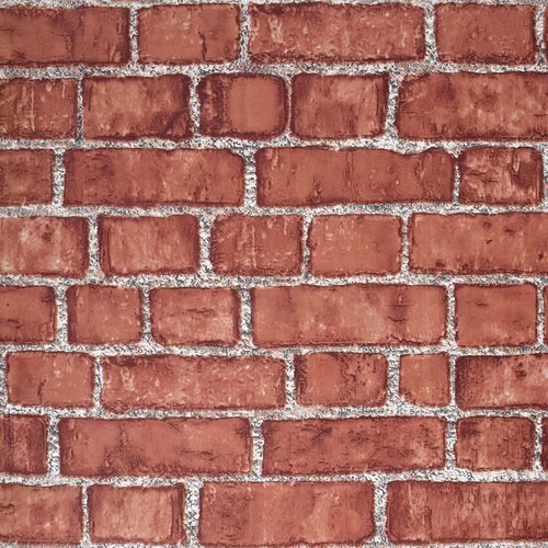 Cohoo Home Red Peel and Stick Wallpaper Brick Contact Paper 18” ×118” Faux 3D Brick Wall Paper Red Self Adhesive Wallpaper Removable Wallpaper Brick Backsplash Stick and Peel Vinyl Film