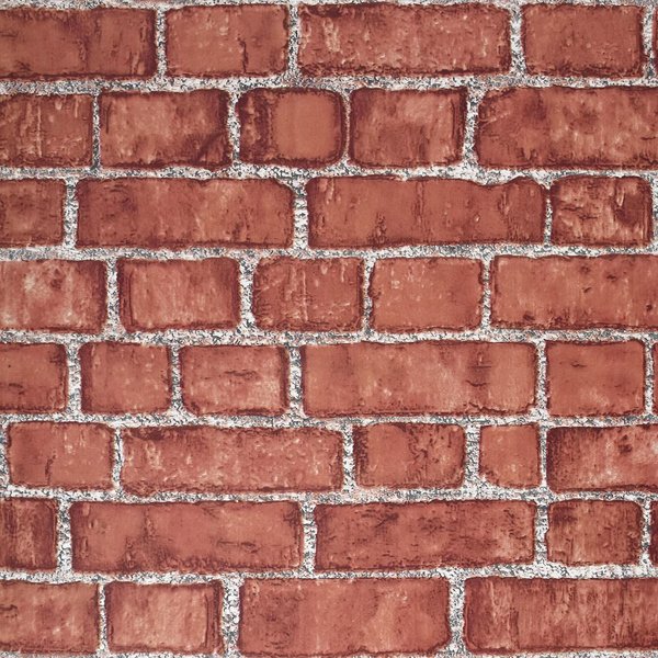Cohoo Home Red Peel and Stick Wallpaper Brick Contact Paper 18” ×118” Faux 3D Brick Wall Paper Red Self Adhesive Wallpaper Removable Wallpaper Brick Backsplash Stick and Peel Vinyl Film