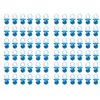 Tayarana 200 Pieces Tiny Acrylic Baby Pacifiers for Baby Shower Party Favors Filler Decorations Ice Cube Game Supplies Table Decor (Blue)