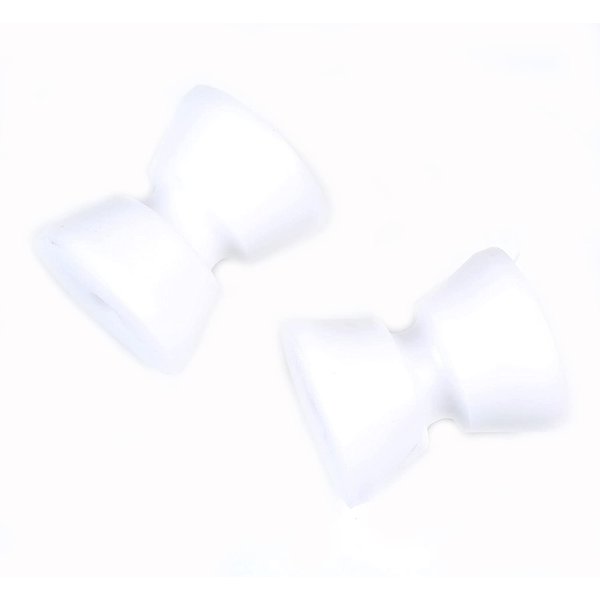 Mxeol Marine Anchor Bow Roller White Acetal Wheels 2PCS