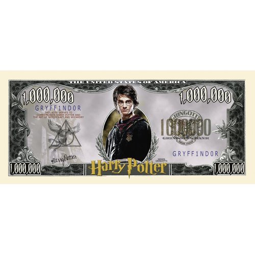 American Art Classics Harry Potter Million Dollar Bills - Pack of 50 - Best Gift for Hogwarts Fans - Great to Use As Birthday Party Favors