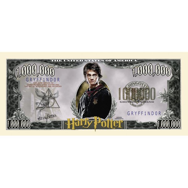 American Art Classics Harry Potter Million Dollar Bills - Pack of 50 - Best Gift for Hogwarts Fans - Great to Use As Birthday Party Favors