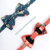 2 Pack Cotton Christmas Cats Collar with Bow Tie Red Green Cat Collars for Girl Female Boy Male Cat Collar with Bell Gingerbread Man Christmas Trees Charms