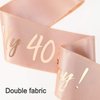 HOWAF Rose Gold 40th Birthday Sash, It's My 40th Birthday Satin Sash for 40th Birthday Decorations Women 40 Birthday Gift Party Accessories, One Size