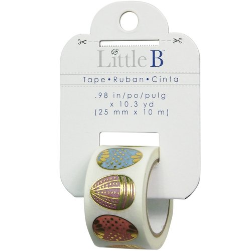 Little B Foil Tape, 25mm by 10m, Easter Eggs