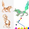 (5pcs) Animal Wood Puzzles Adult, 3D Wooden Puzzles Set, Exquisite DIY Model Craft kit, Artwork Set Waiting to be Painted