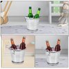 Doll House Accessories 2 Sets 1:12 Miniature Beer Set Mini House Bar Red Wine Basket with Beers Barrel for Dollhouse Kitchen Wine Cooler Crafts Party Decorative Accessories