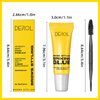 Erinde Brow Glue Eyebrow Gel, Lightweight Brow Gel, Brow Fix Gel for Long-Lasting Hold, 2 in1 Brow Gel & Hair Edges Gel, Waterproof, Smudge-Resistant, Quick-Dry Brow Styling Wax, Clear, 2PCS