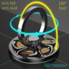 Finger Ring Stand, ebulous 360° Rotation Spinner Mobile Cell Phone Ring Stand Holder with Grip Kickstand Universal [Washable/Reusable] for Phone/Pad/Note/Tablets etc (Gold)
