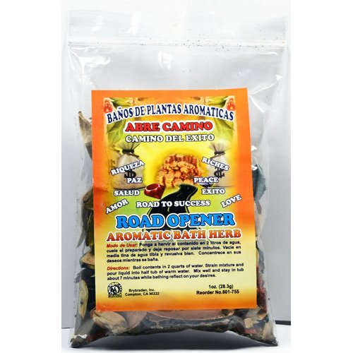 6 PCS Aromatic Soothing Herbal Bath Road Opener ABRE Camino BANO DE PLANTAS AROMATICAS - Made in USA - 1 OZ