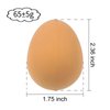 Andiker Dog Egg Toy, 1pcs Soft Rubber Dog Ball Toy Interactive Puppy Toys for Small Dogs Fetch Play Soft Rubber Fake Egg Bouncy Balls Durable Natural Rubber Dog Chew Toys(4.3cm) (1pc)