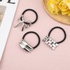 3 Pcs Metal Hair Cuffs, Metal Hair Tie Ponytail Hair Cuff Silver Metal Ponytail Cuff Metal Hair Tie for Women Hair Accessories