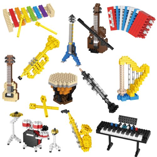 FUN LITTLE TOYS Mini Building Blocks for Goodie Bag Stuffers, Kids Building Toys, prizes for Kids Classroom Toy Building Sets, Party Favors 12 Boxes Christmas Stocking Stuffers