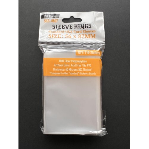 Sleeve Kings Standard USA Card Sleeves 56 X 87 mm (4x110 Pack, 440 Sleeves)