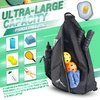 Himal Pickleball Bag-Adjustable Pickleball,Tennis,Racketball Sling Bag-Pickleball Backpack with Water Bottle Holder for Men (black)
